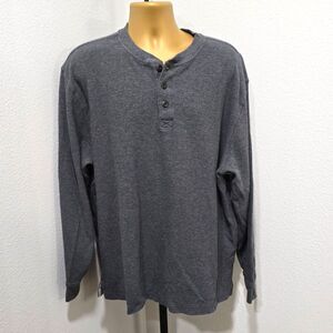 LL Bean Gray 1/4 Button Sweater Mens XL Academia Goblin Timeless Classic Preppy